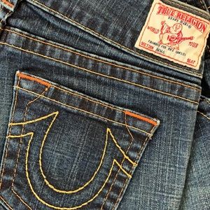 True Religion Original Wide Leg Jeans. Size 30.